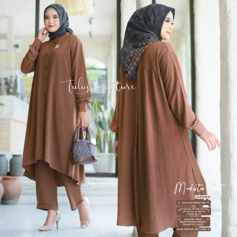MODISTA SET BY TULUS SIGNATURE (ONE SET WANITA) Setelan muslimah rekomeded