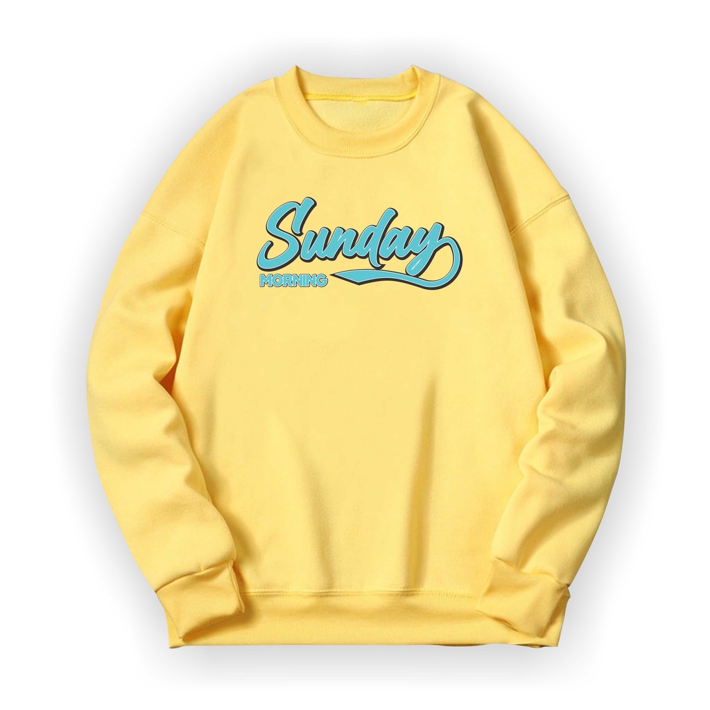 SUNDAY Sweater Crewneck II SUNDAY Basic Sweater II Sweatshirt Sz M - XL ( Pria &amp; Wanita / Anak &amp; Dewasa )