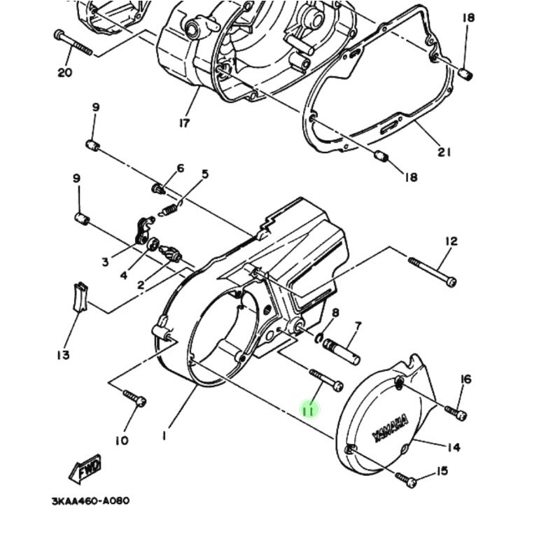 BAUT BAK MAGNET RX KING ORI YGP RXKING RX-KING BAUT BLOK KALTER MAGNIT 98507-06040