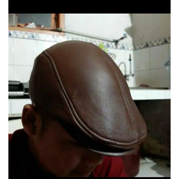 TOPI PET-TOPI MAHERZAIN-TOPI COPET-TOPI KULIT MURAH ASLI KULIT DOMBA