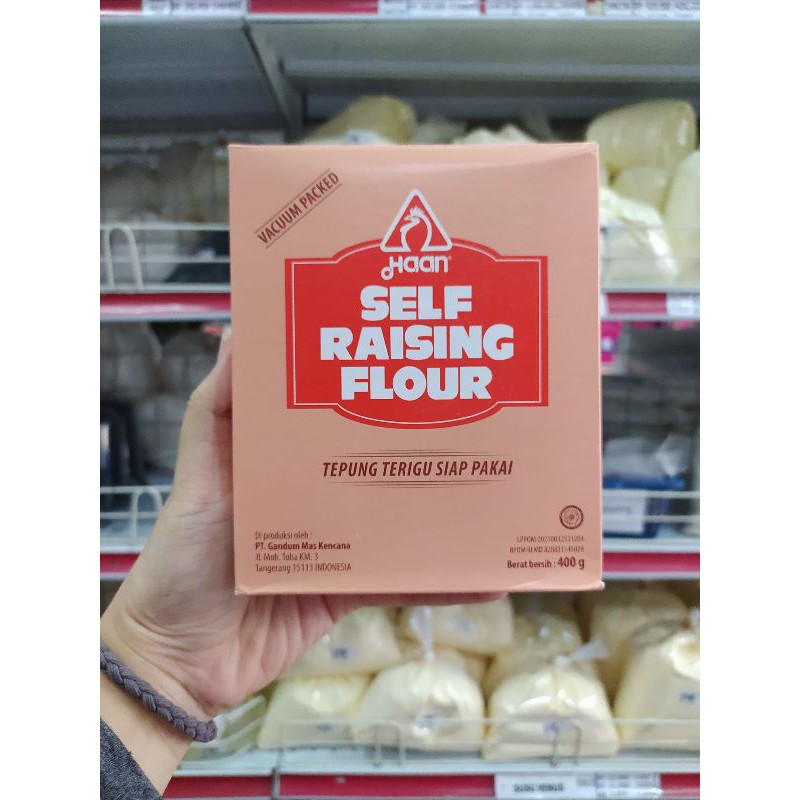 

Haan Self Raising Flour Tepung Terigu Siap Pakai 400gr