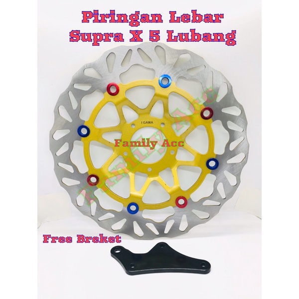 Piringan Cakram Lebar Igawa Copy PSM 300mm Free Breket Karisma / Fit Lama / CS1 / Revo Lama / Supra X / GL / Supra Fit Lama