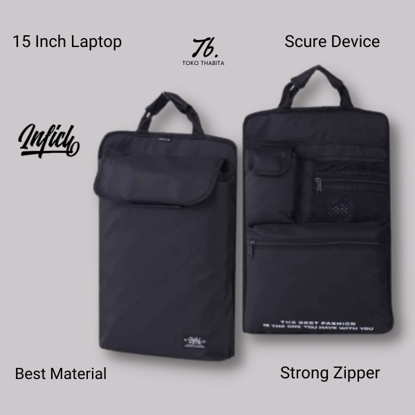 Toko Thabita - Tas Laptop Jinjing 15 Inch Inficlo Softcase Pria Wanita