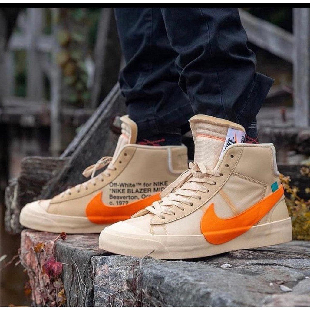 nike blazer off white gum