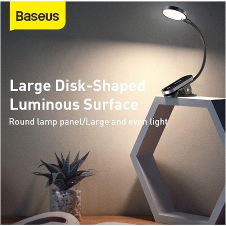 Baseus Comfort Reading Mini Clip Lamp LED Lampu Baca Jepit Clip On Original Baseus