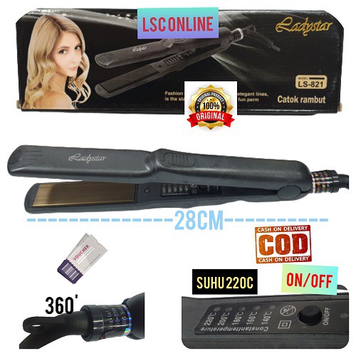 Catokan Rambut LS - 821 hair iron , catokan multifungsi 01-044-cls