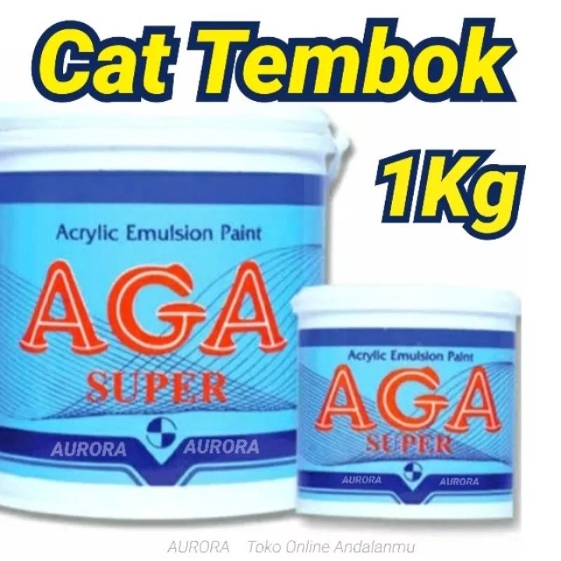 Cat AGA SUPER Cet Tembok 1 Kg Bisa untuk Gambar Dinding Mural, Grafiti, dan Lukis