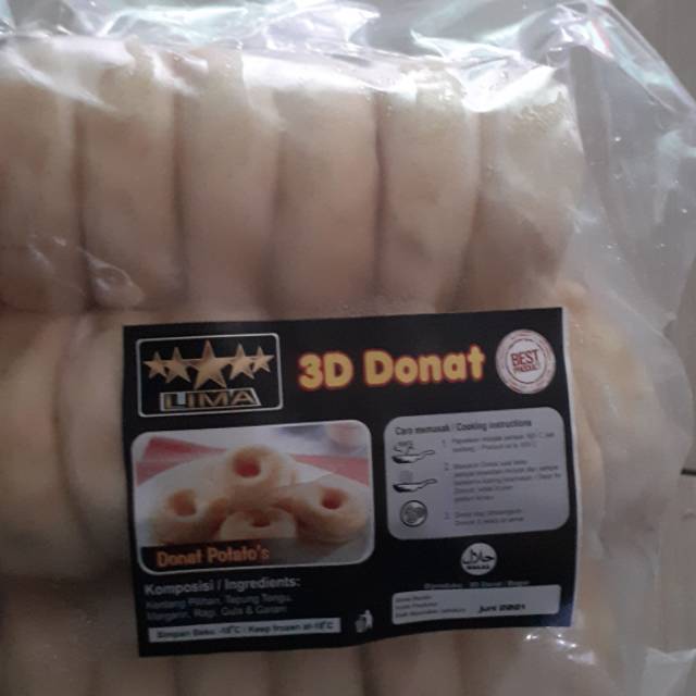 

3D DONAT KENTANG ISI 20