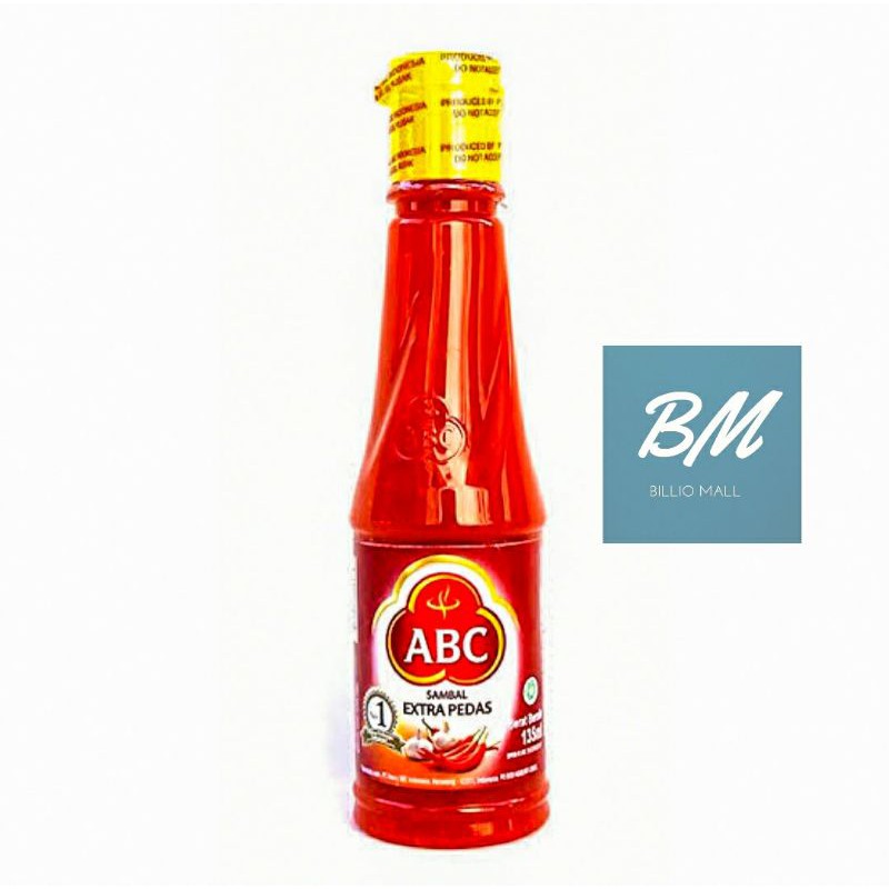 

ABC Sambal Extra Pedas Botol 135 ml / Sambal ABC Extra Pedas 135 ml / Saus Sambal ABC 135 ml / Saos Sambal ABC 135 ml