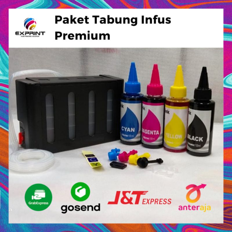 Jual Tabung Infus Printer Boxtinta Premium 4 Warna Shopee Indonesia 6998