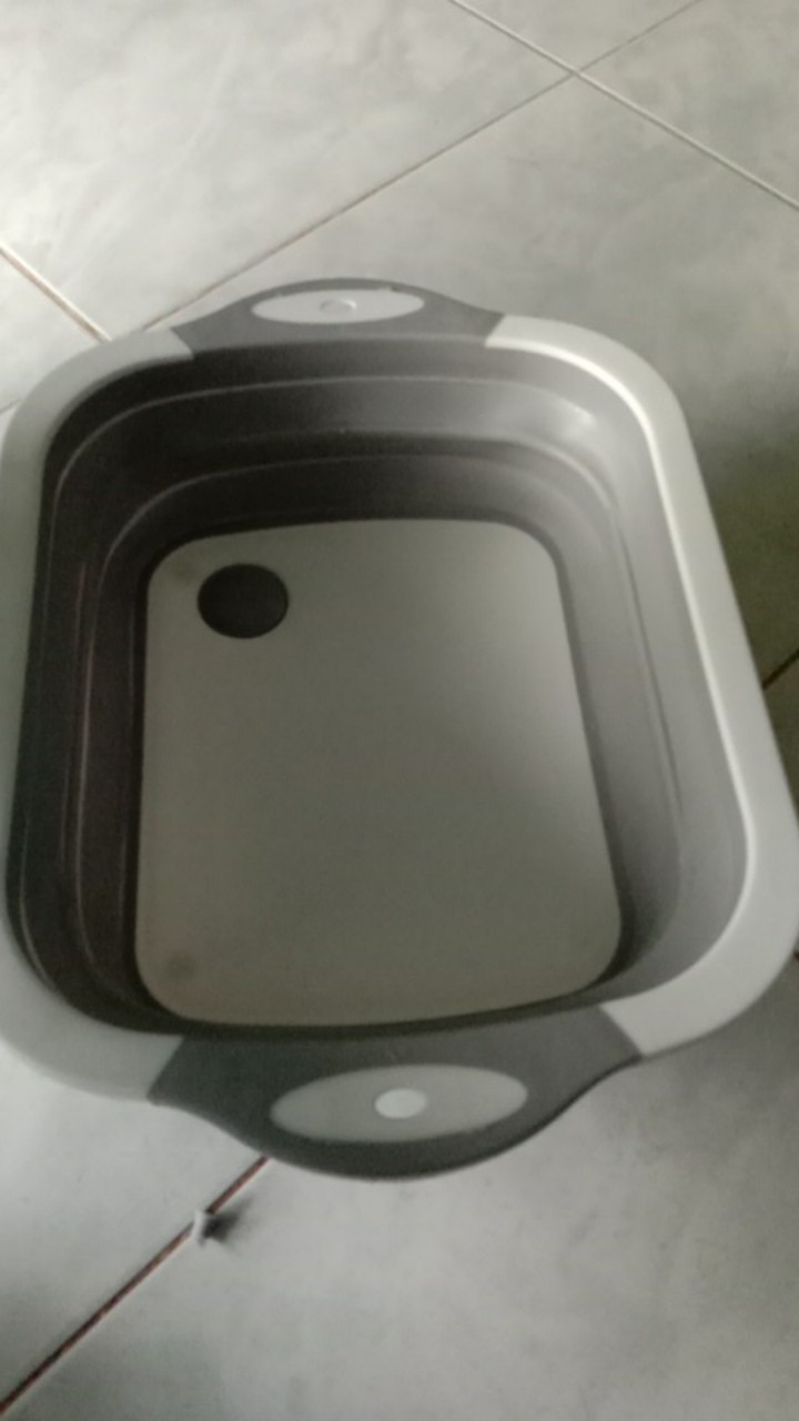 Tool Master-talenan Lipat Baskom Multifungsi-wadah Cucian Sayur-anti Slip/jamur Bahan Plastik