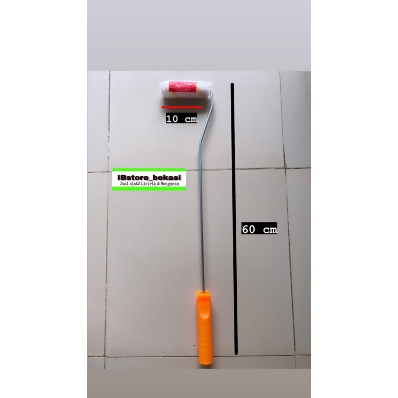 Roll cat tembok Kecil gagang panjang