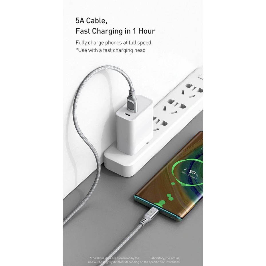 Kabel Charger Fast Charging USB to Type C 5A 1 Meter CATSS