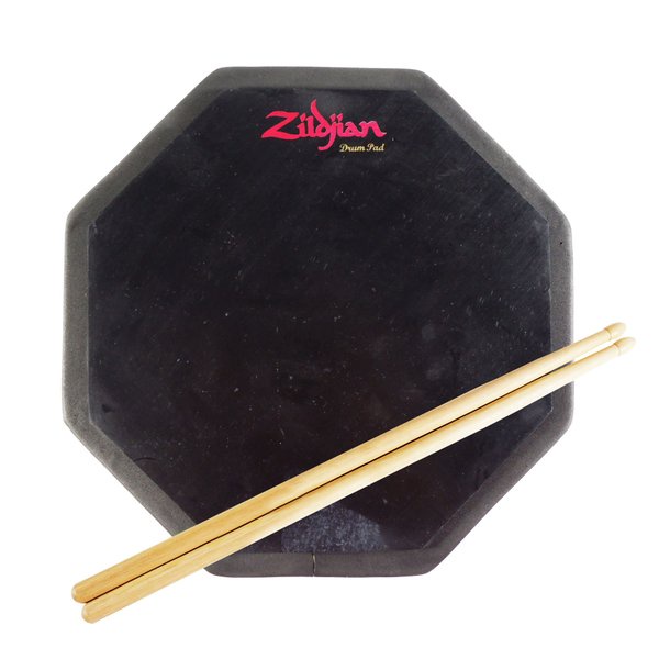 Drum Pad Zildjian 6 Inch dan 10 Inch Free Stick Drum Zildjian 1 Set