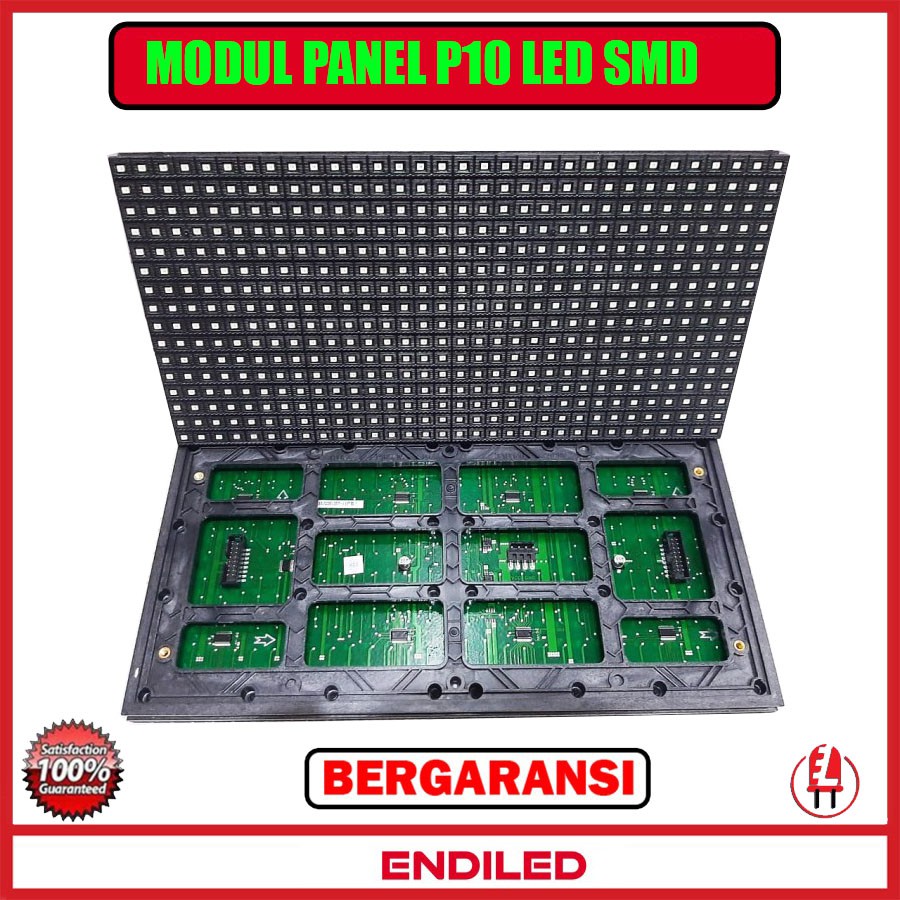 Modul panel p10 led smd hijau