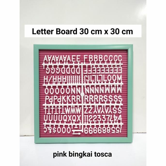 

OPEN RESSELER Letter Board Huruf 30 cm x 30 cm, Papan Huruf Nama Bayi