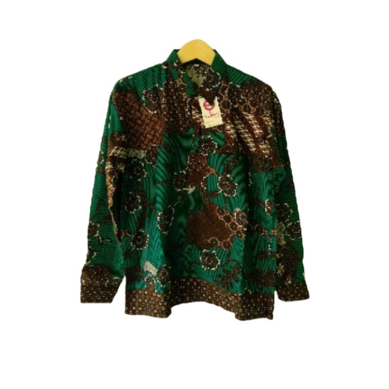 Blouse Kerja Rumbai Tali Lengan 3/4 dan Kemeja Batik size  M,L,XL,XXL,3L,4L,5L,6L,7L