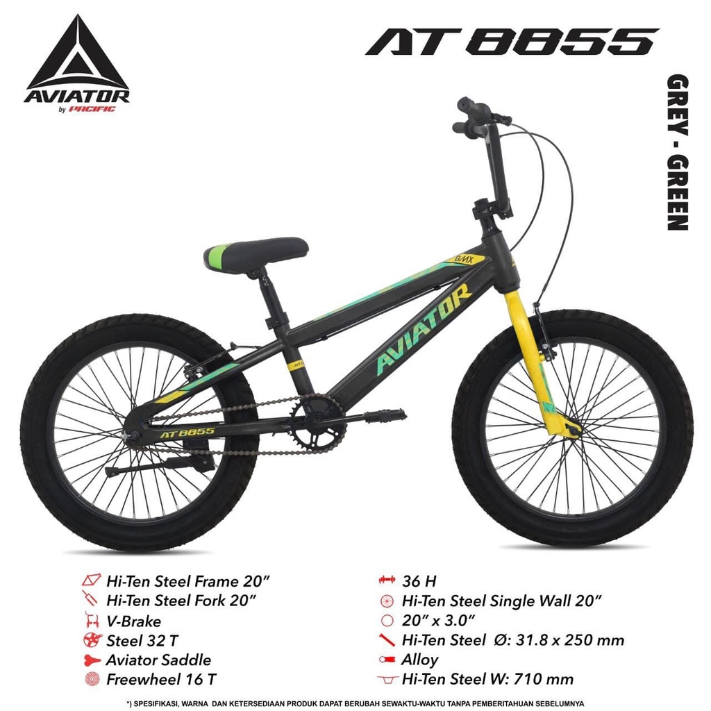 Sepeda BMX 20 Aviator 8855 Ban 3.0