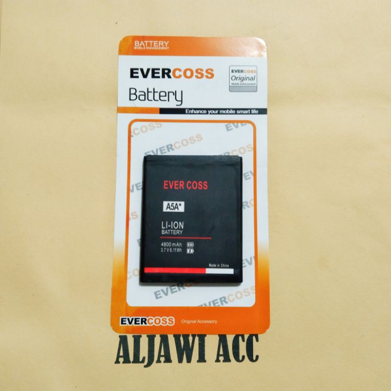 BATRE BATERAI BATTERY EVERCOSS A5A* A5A BINTANG ORIGINAL BATTERY HP