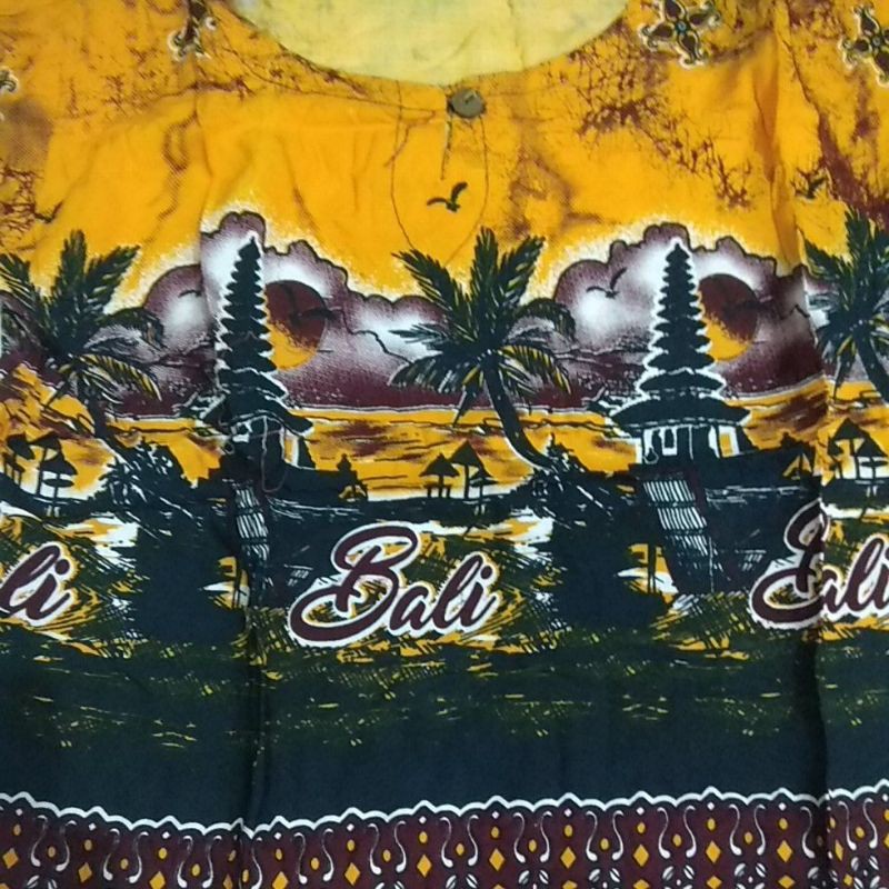 sovenir bali baju santai ANAK setelan batik sherly khas bali size L