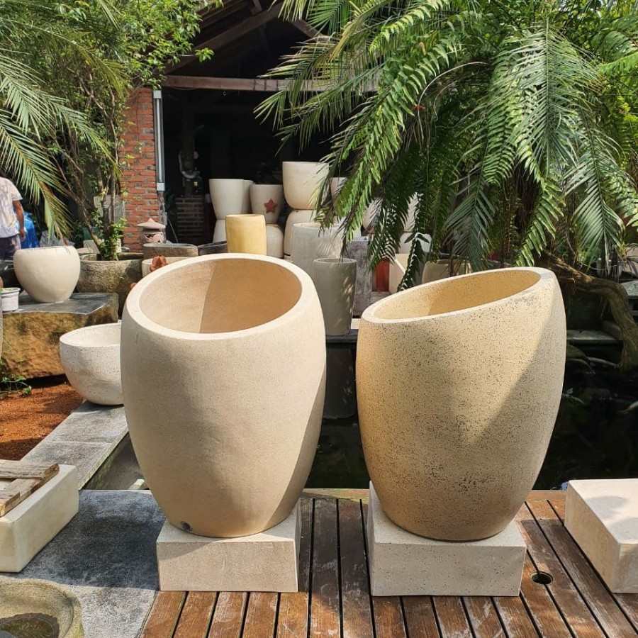 Bak mandi gentong atas miring teraso NB