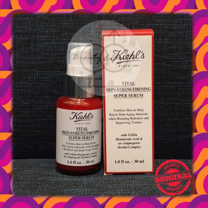 Promo Kiehls Vital Skin-Strengthening Super Serum 30Ml Full Size / 4Ml - 30Ml