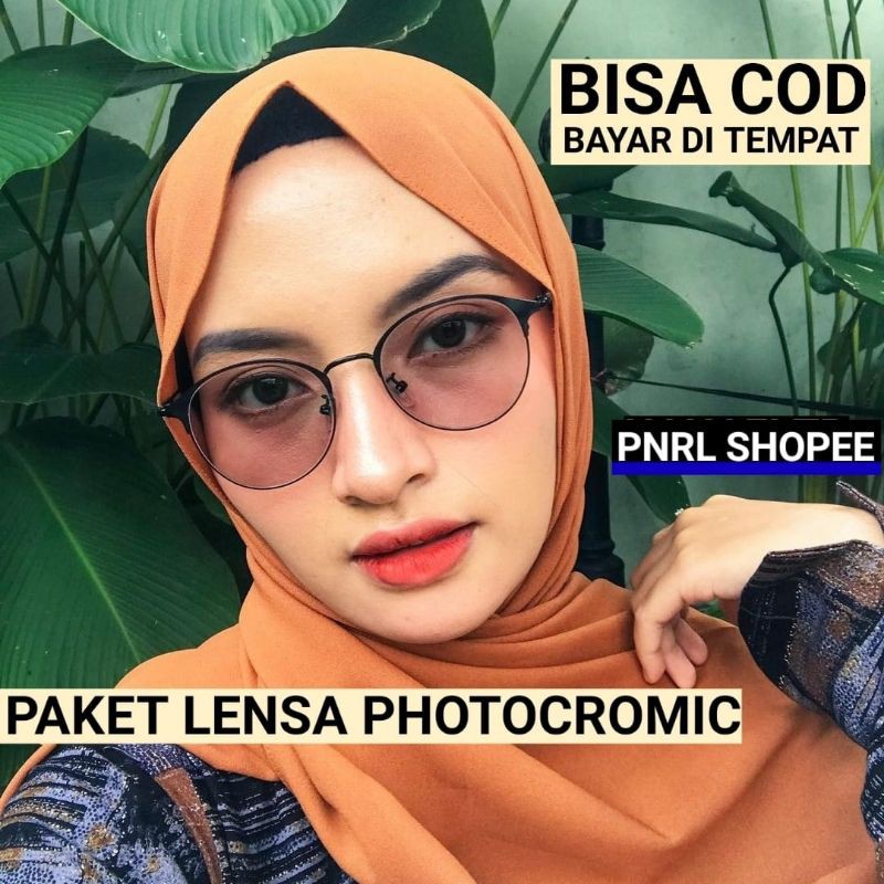 (bisa COD) KACAMATA 16034 FREE LENSA PHOTOCROMIC