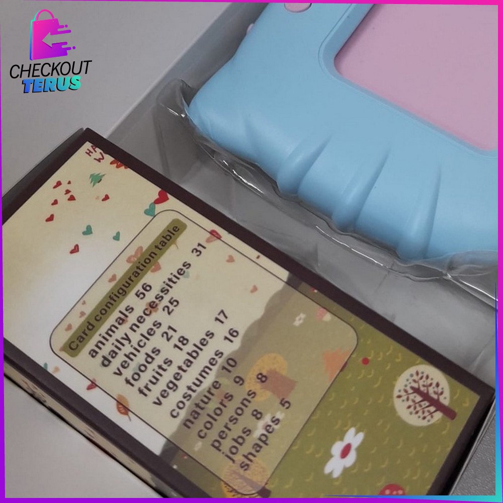 CT M286 Mainan FlashCard Bersuara Alat Bantu Pengenalan Kosakata Bahasa Inggris + Mandarin Maenan Edukasi Anak Tablet Kartu Pintar Anak
