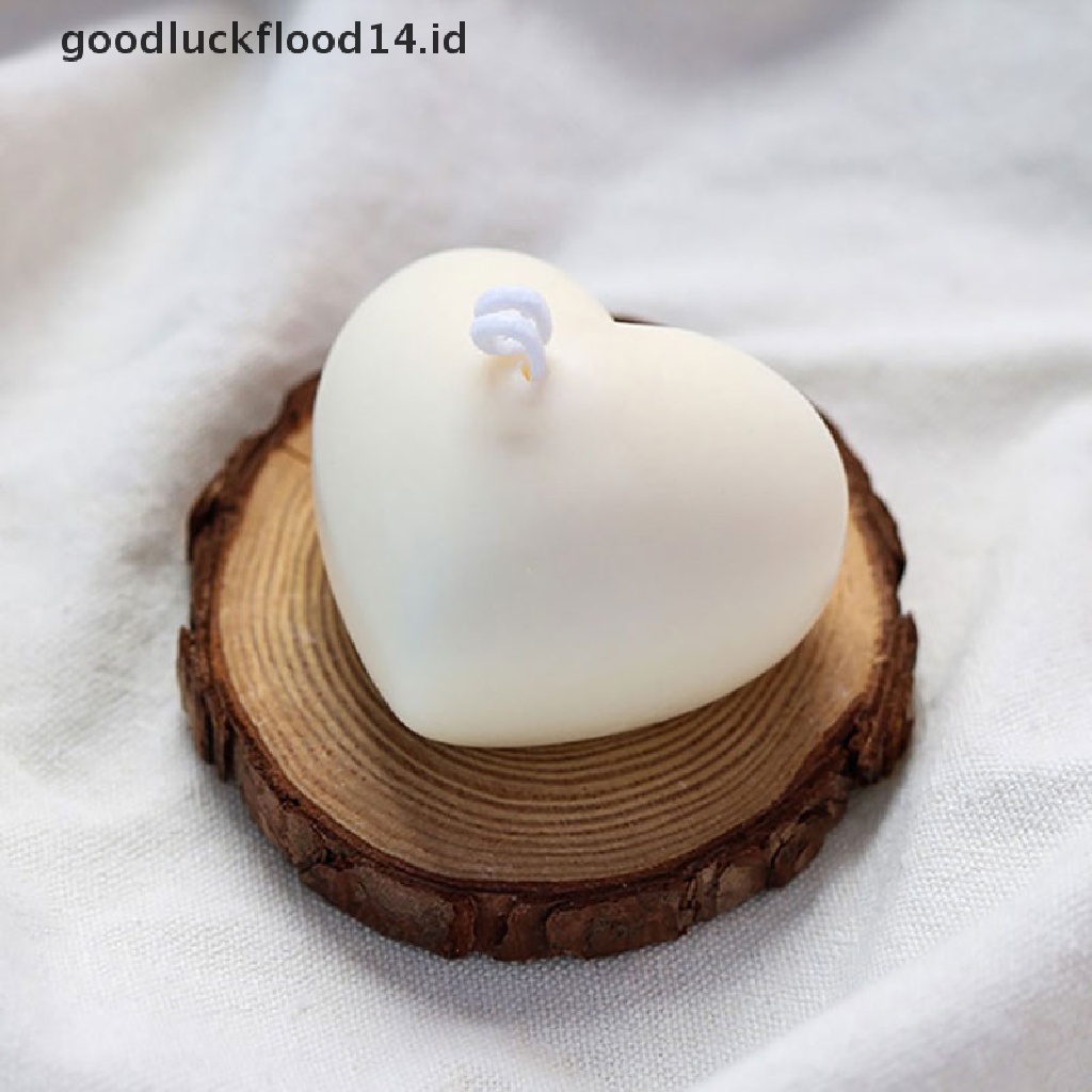 [OOID] 3D Love Heart Silicone Mold Aroma Plaster Candle Mould DIY Cake Decoration ID