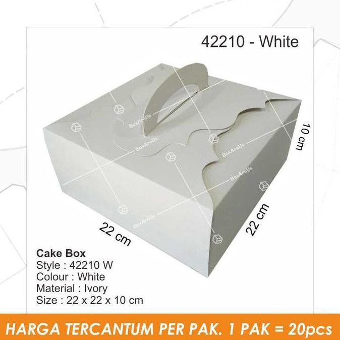 

Hanya Disini] 42210 W | Packaging, Dus Kue, Box Kue, Gift Box - Putih