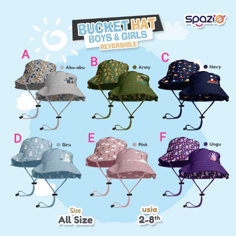 Bucket Hat Spazio Boy and Girls