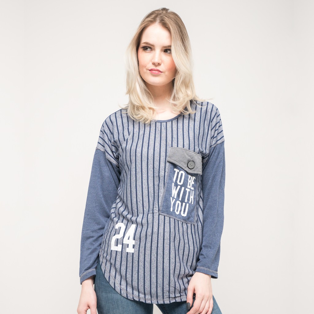 Atasan Wanita SEYES 9270 T shirt Kaos  cewe Lengan  Panjang  