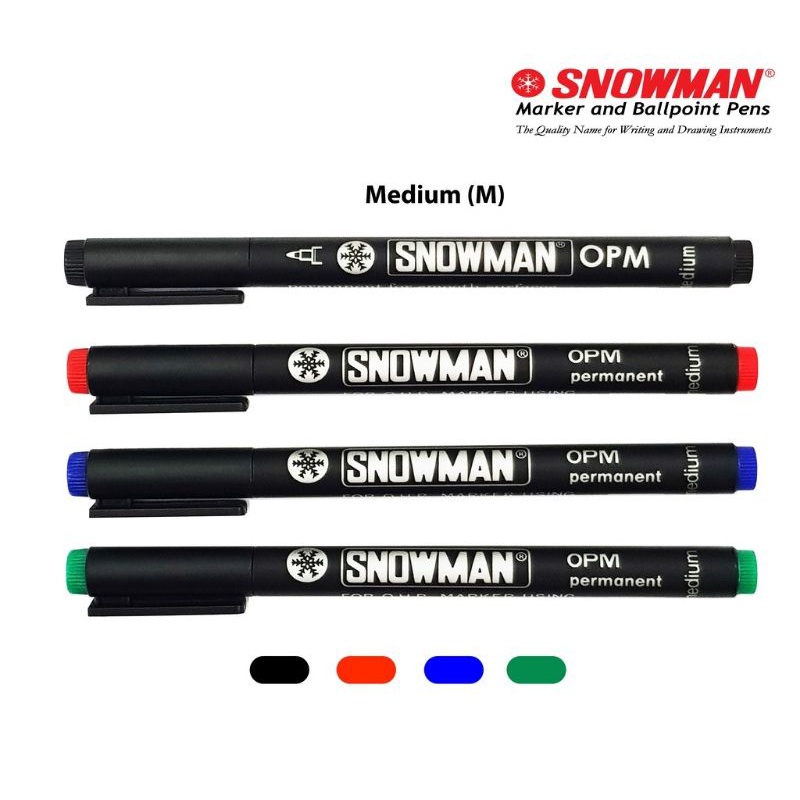 

Spidol Permanent Snowman OHP / OPM 8S M