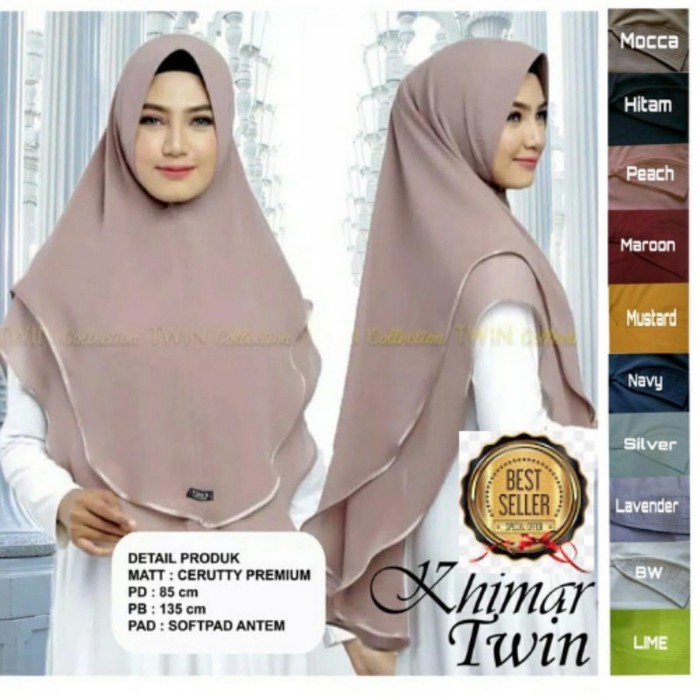 KHIMAR HIJAB SYARI TWINS 2 LAYER