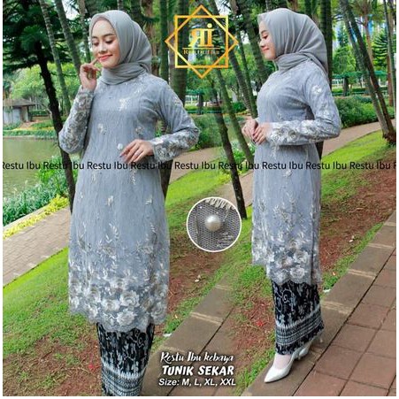 set kebaya tunik sekar berkualitas