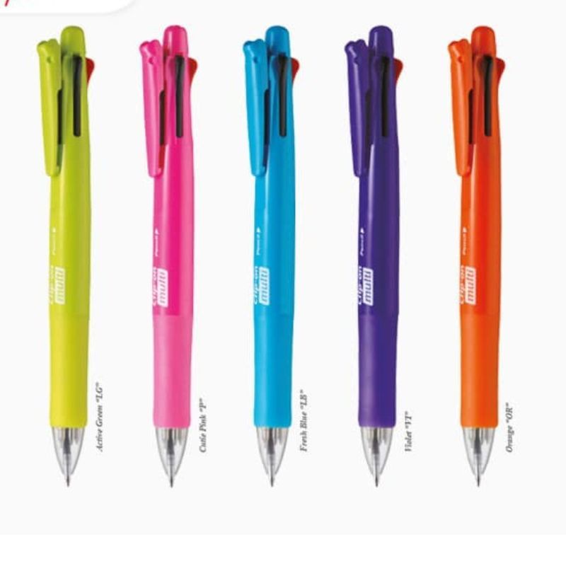 

STATIONERY HAUL- Pen/Pulpen/Bulpen Cetek 4 Warna+1 Pensil Mekanik Clip On F