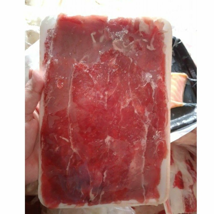 

SIRLOIN SLICE / BEEF NON FAT / BEEF SHORTPLATE 500GR