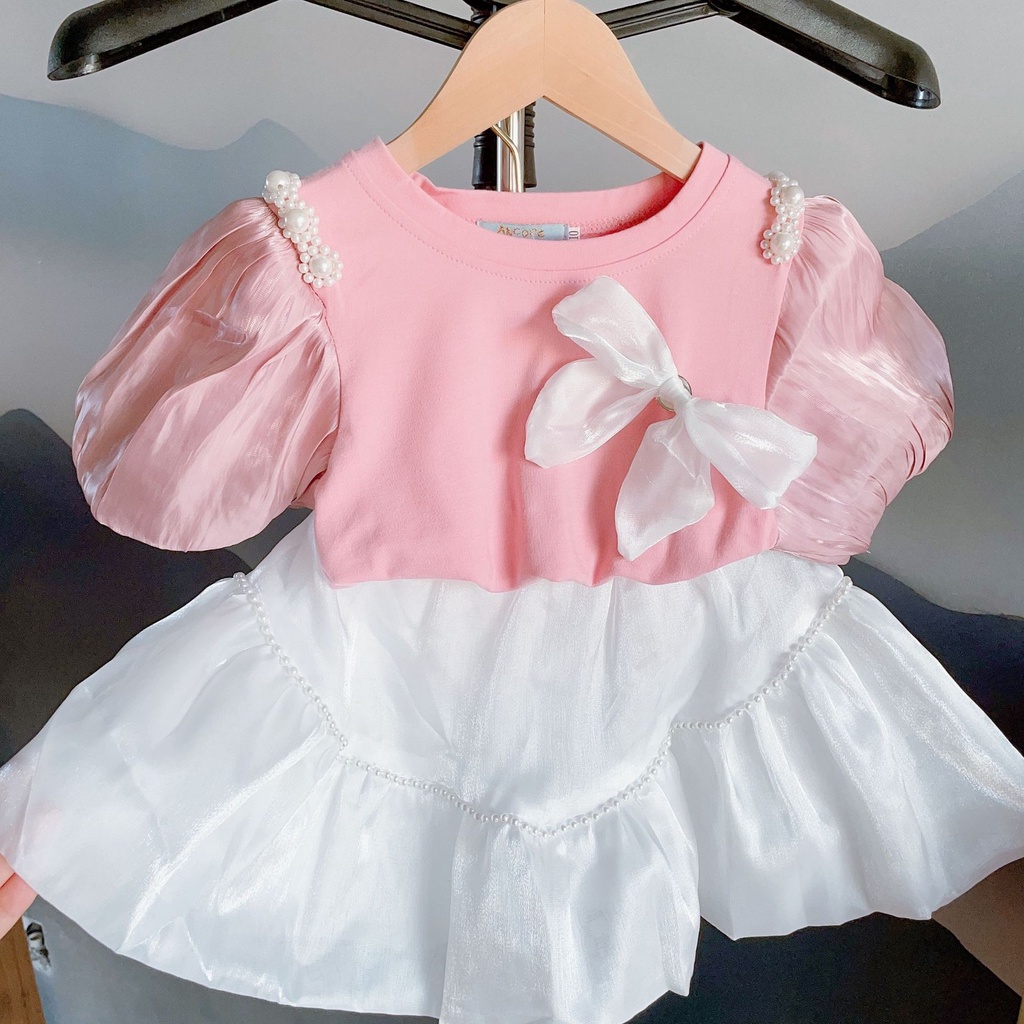 babyfit setelan PEARLY SHOU baju oblong blus cantik anak perempuan dengan rok al-724