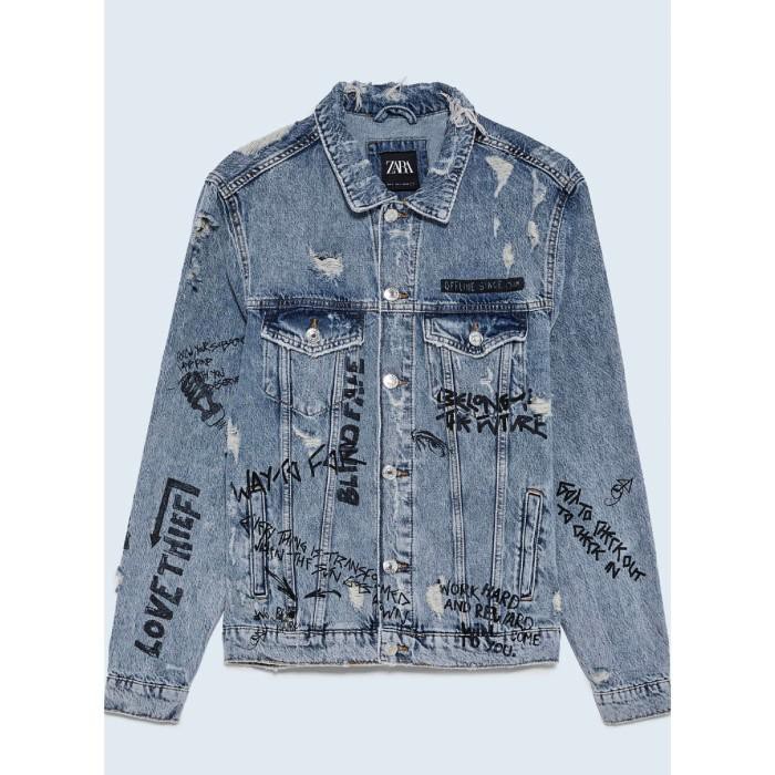 jaket denim zara