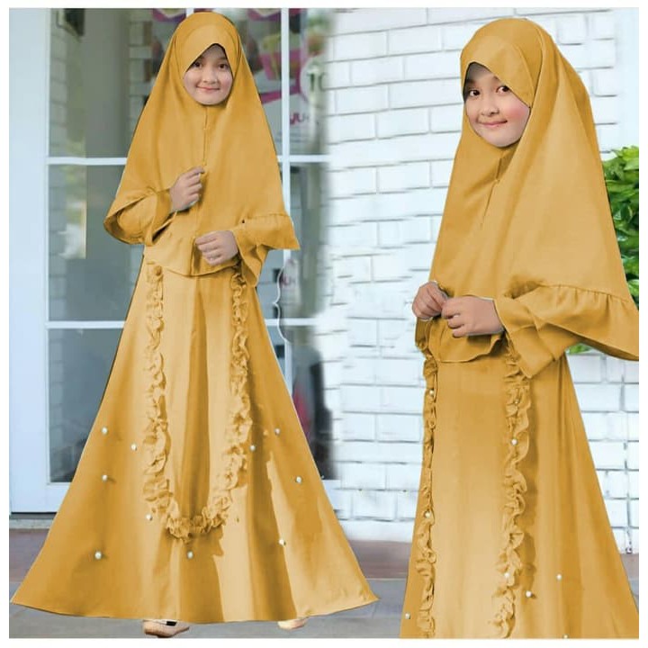 SYAR'I KASANDRA / MAXI ANAK 7-9 TAHUN / BAJU NGAJI ANAK PEREMPUAN