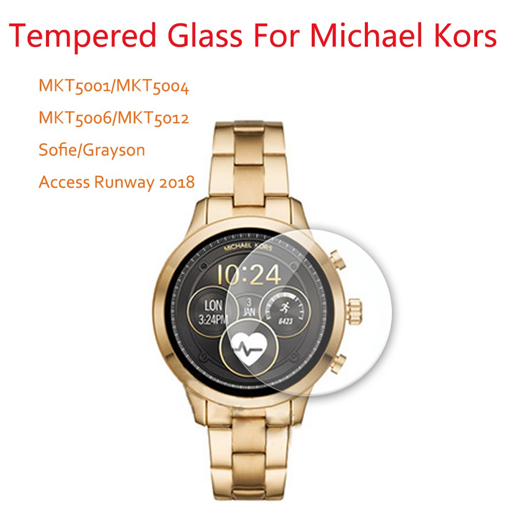 Screen Protector For Michael Kors MKT5001 MKT5004 MKT5006 MKT5012 Tempered Glass Film Guard for Sofie / Grayson / Access Runway 2018
