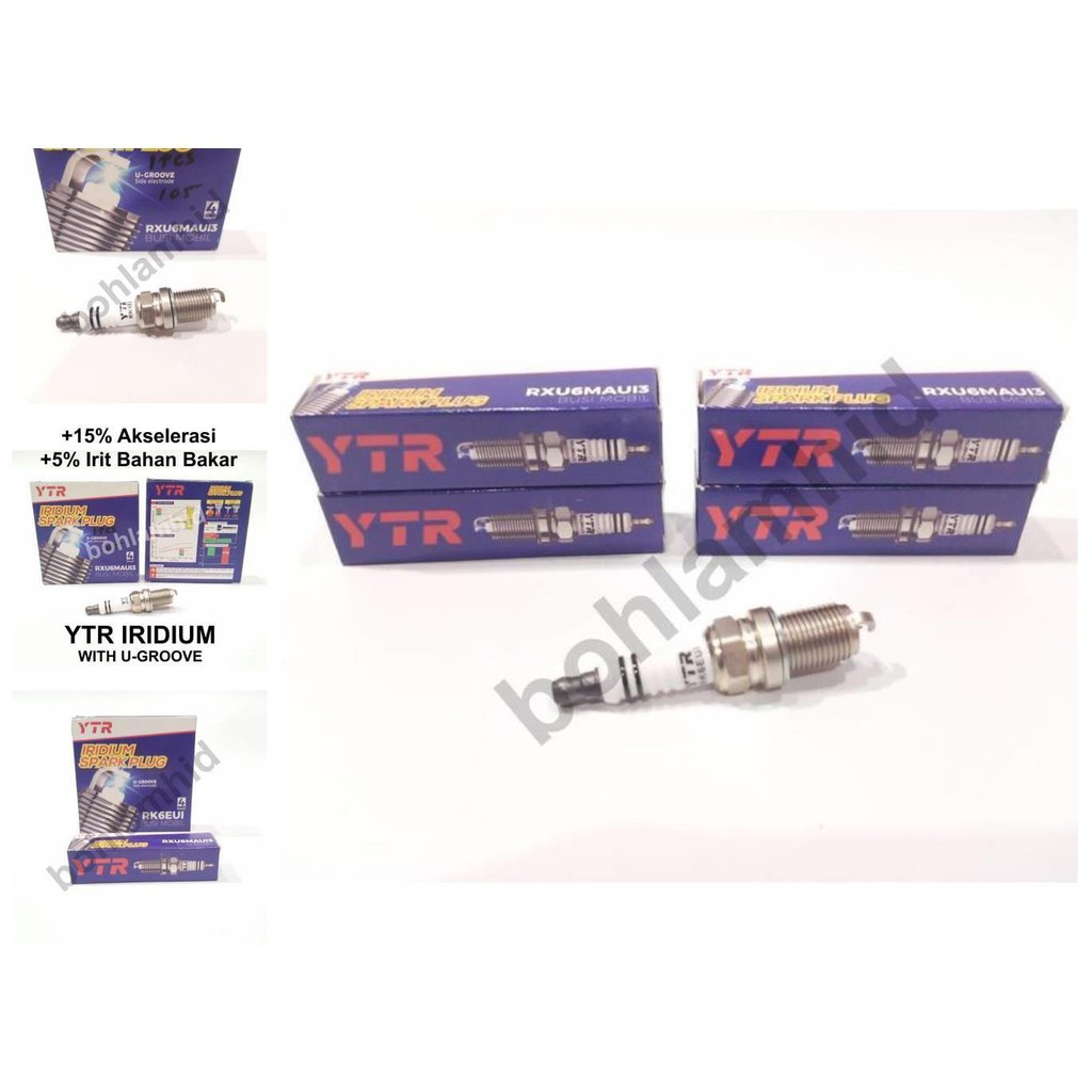busi iridium livina ytr u groove spark plug mobil