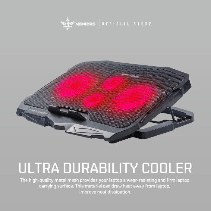 Coolingpad STROMBREAKER NEMESIS Gaming X4 Cooling Pad NYK Fan X 4