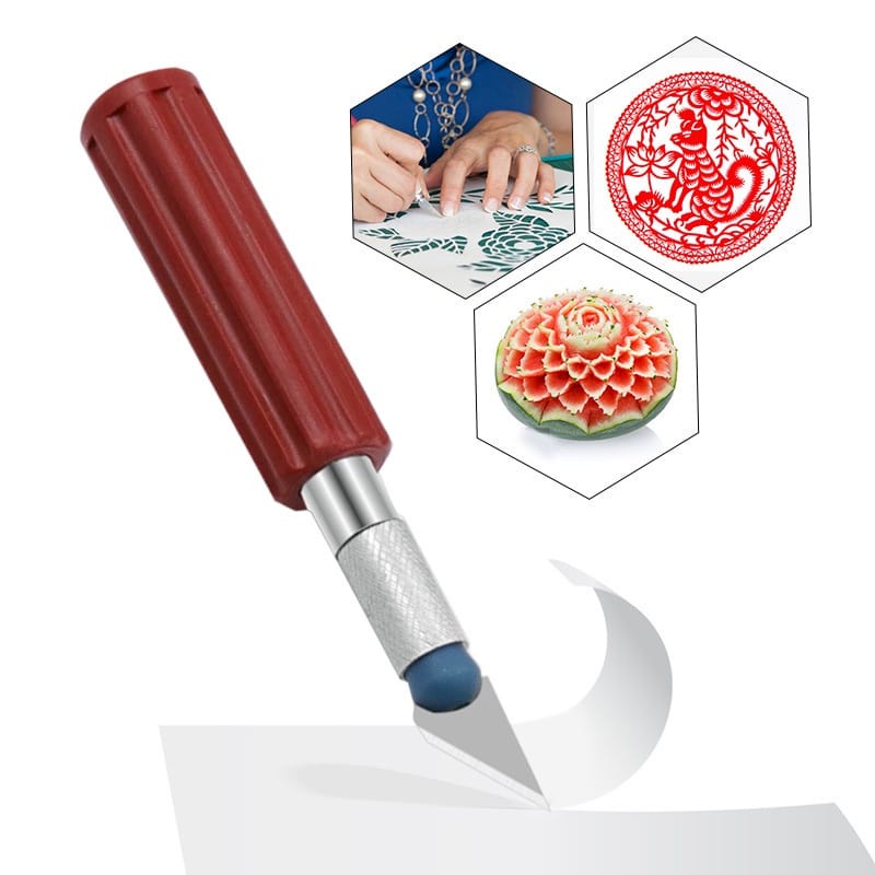 Pen Cutter + 13 mata pisau ukir seni tanah liat buah kertas kayu 3 handle DIY DYE bolpen runcing ukiran kesenian cut potong Kecil Knife stenlis Pisau Pemotong Kertas Peeler Runcing Gunting Peralatan Grosir termurah Little Miss Sunshine terbaik Malang