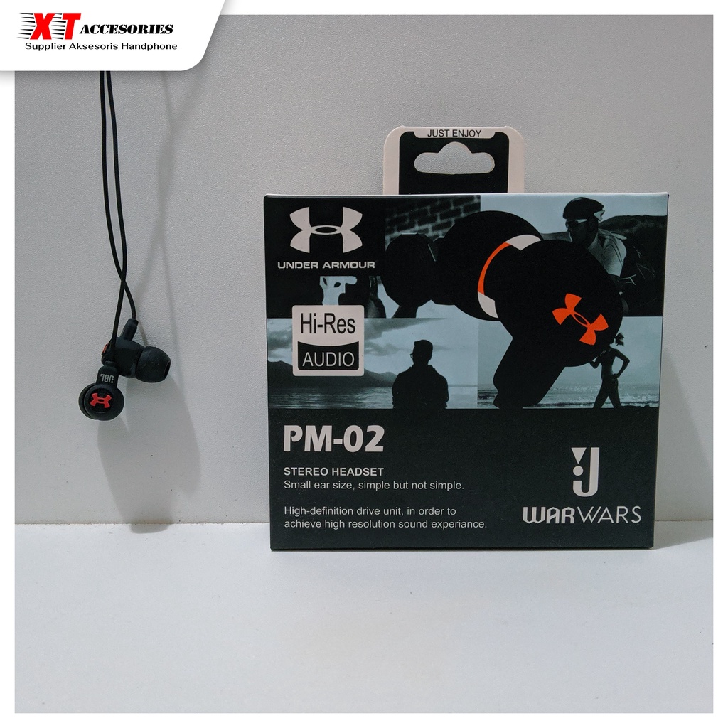 Headset Earphone JBL PM02 extra bass quality sound - Hf Bass