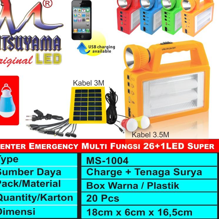 【SALE】 lampu emergency solar cell multifungsi solar lighting system mitsuyama