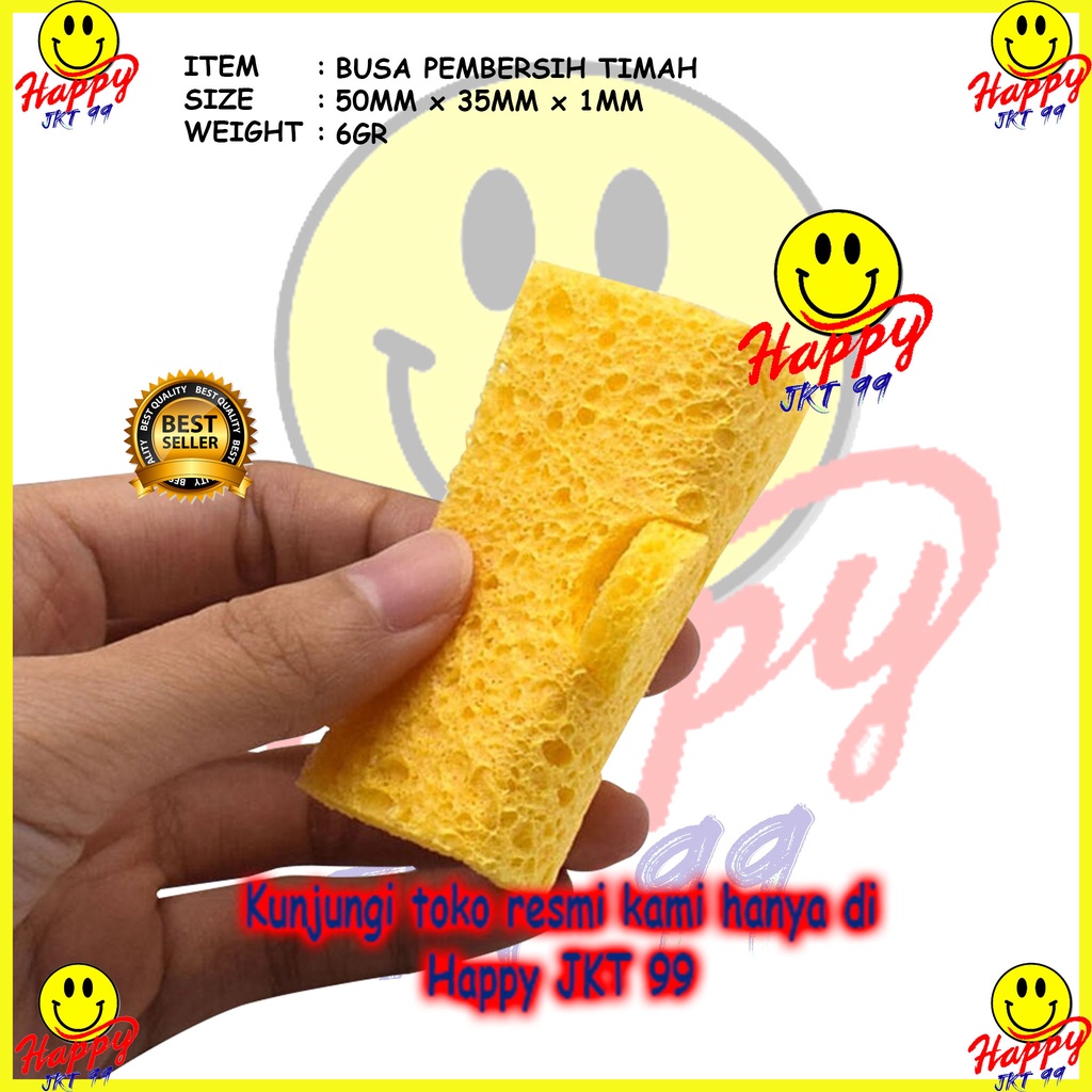 PEMBERSIH MATA SOLDER BUSA SPON CLEANER KOTORAN TIMAH 5x3.5CM 10MM