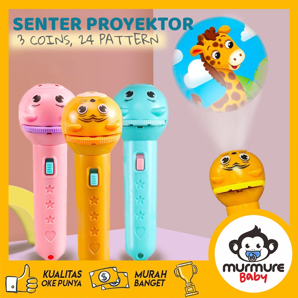 MURMURE.BABY | MAINAN ANAK SENTER PROYEKTOR / FUN FLASHLIGHT / MAINAN PROYEKTOR GAMBAR / MAINAN EDUKASI