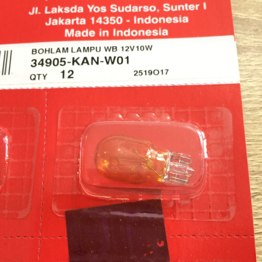 DOP BOHLAM LAMPU RITING SEIN ALL NEW MATIC, SUPRA X 125, SUPRA GTR, REVO 110 FI - 34905KANW01 - WINK