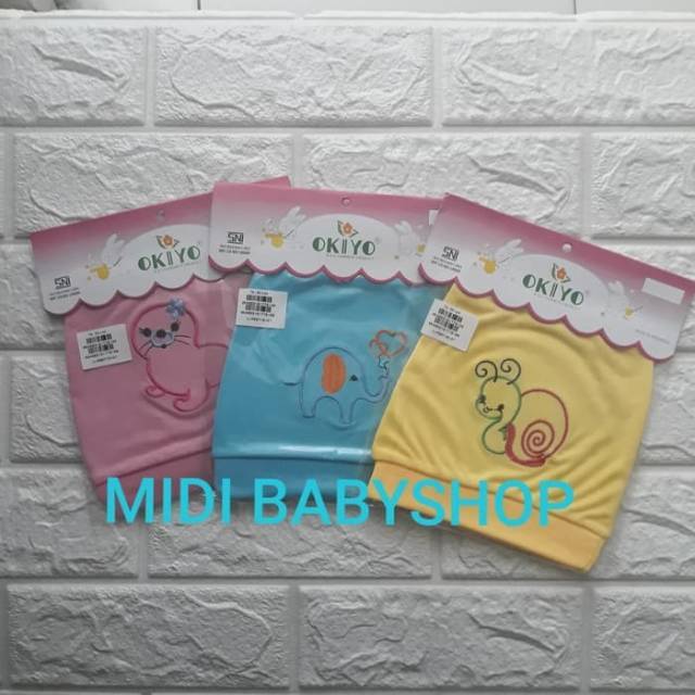 Topi bayi bulat / Topi bayi baru lahir / newborn murah ( okiyo )